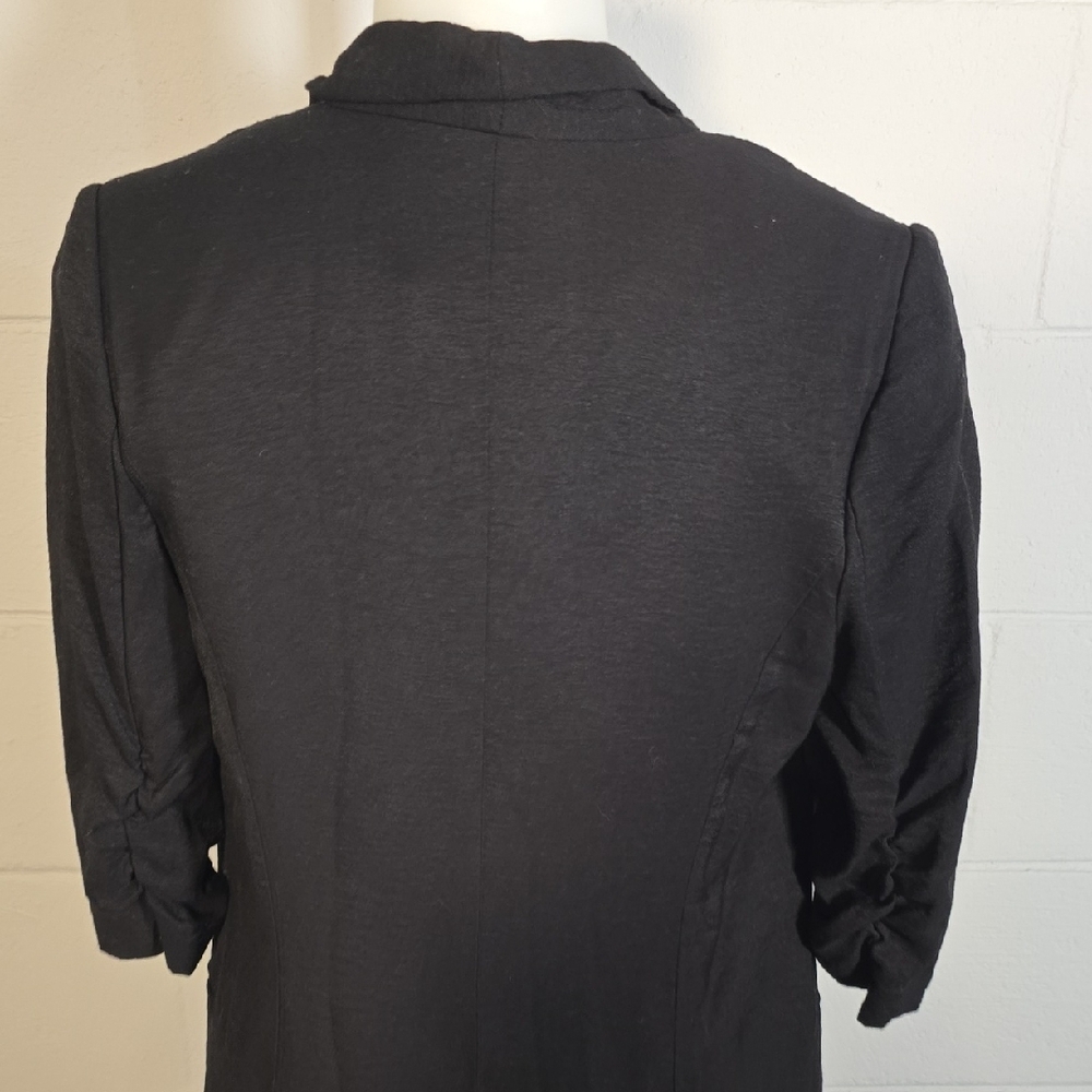 Black Open Front Cardigan - Picture 7 of 9
